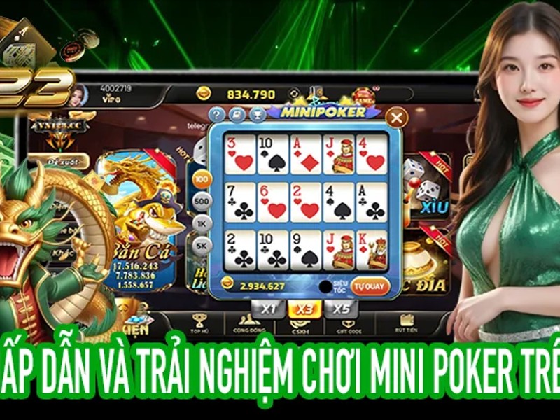 Trò chơi Poker tại Bong789
